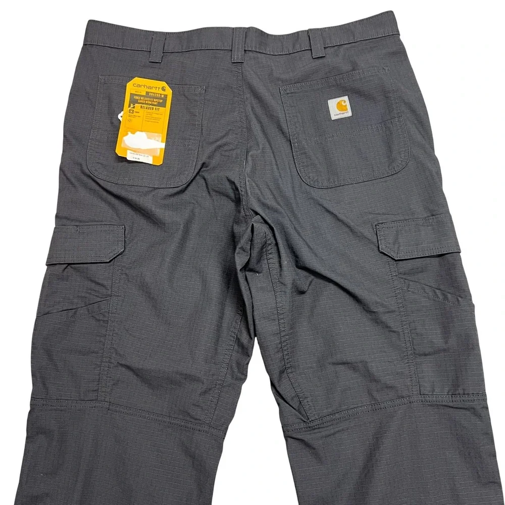 Carhartt Force Relaxed Fit Ripstop Cargo Work Pants Shadow Gray BN4200-M 40x30
